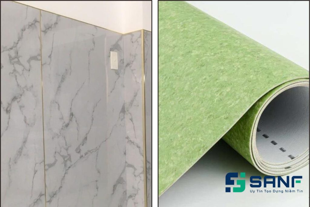 Sử dụng sàn nhựa giả đá hay sàn cuộn vinyl phù hợp hơn?